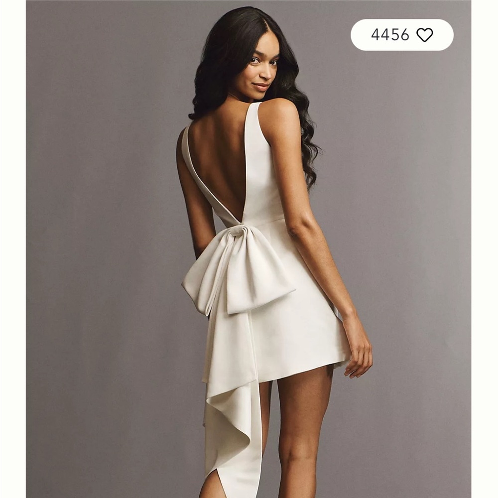 Sachin + Babi Reed Sleeveless Back-Bow Mini Dress
